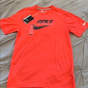 NWT Men’s Red Nike Golf T Shirt size S slim fit